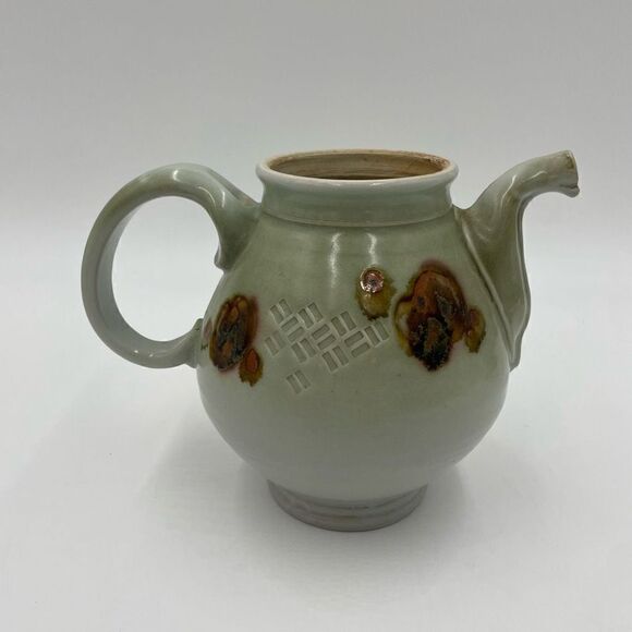 Vintage Ceramic Handmade Serving Pitcher - Picture 3 of 7
